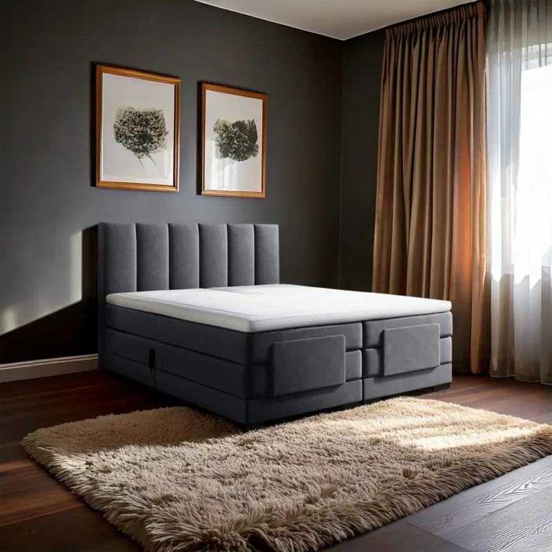 Zydante® - Elektrische Boxspring - Milano - Antraciet