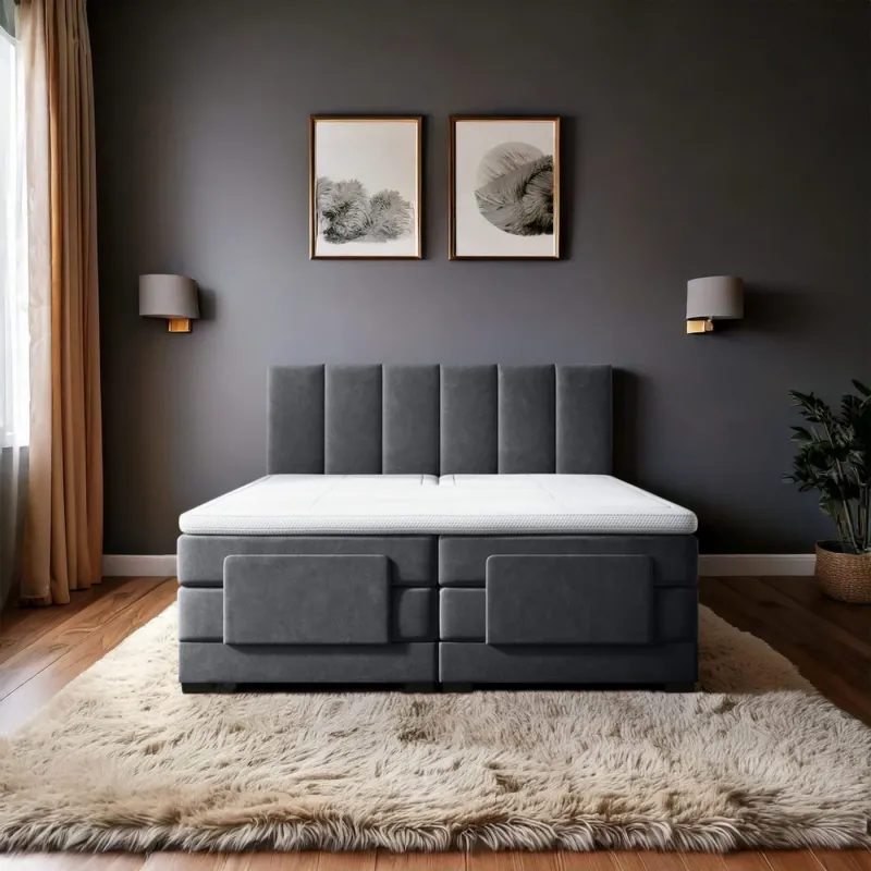 Zydante® - Elektrische Boxspring - Milano - Antraciet