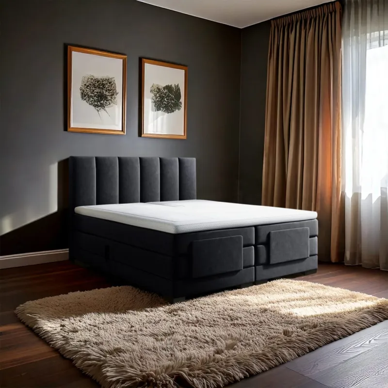Zydante® - Elektrische Boxspring - Milano - Zwart