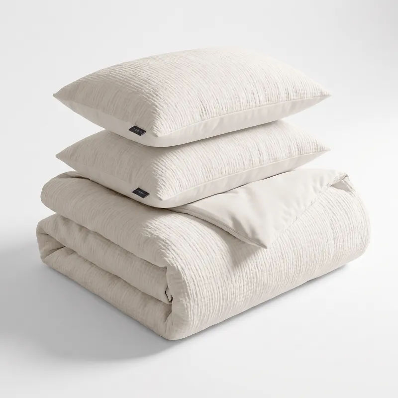 Dekbedovertrekset Mousseline Micro - Off White