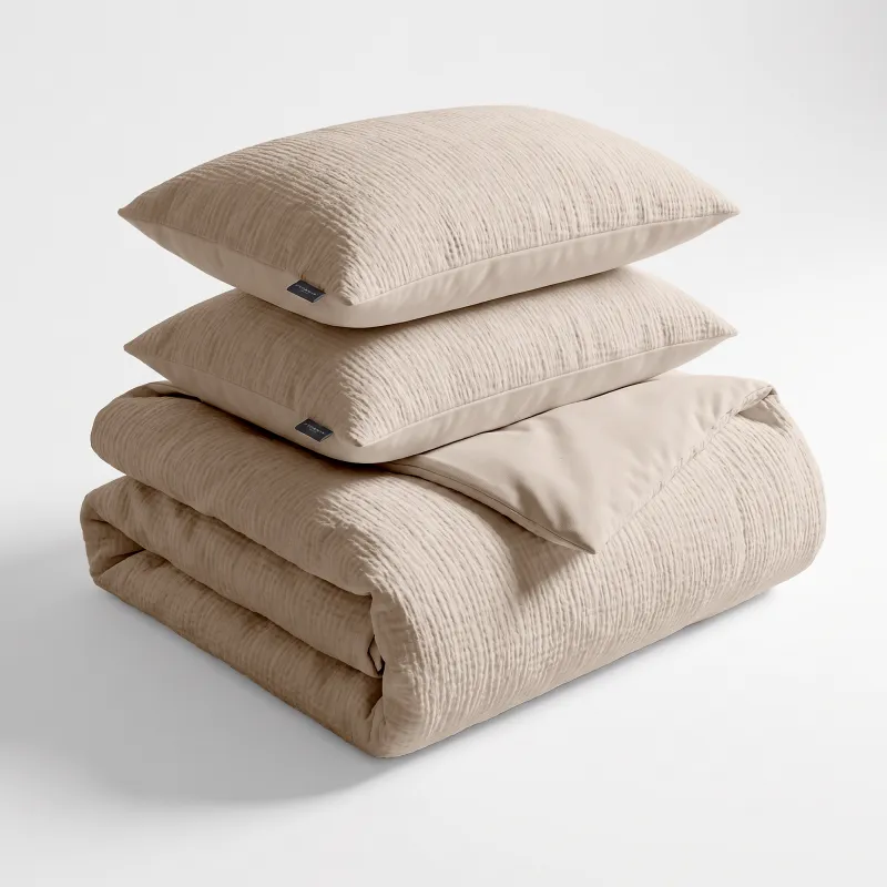 Dekbedovertrekset Mousseline Micro - Taupe