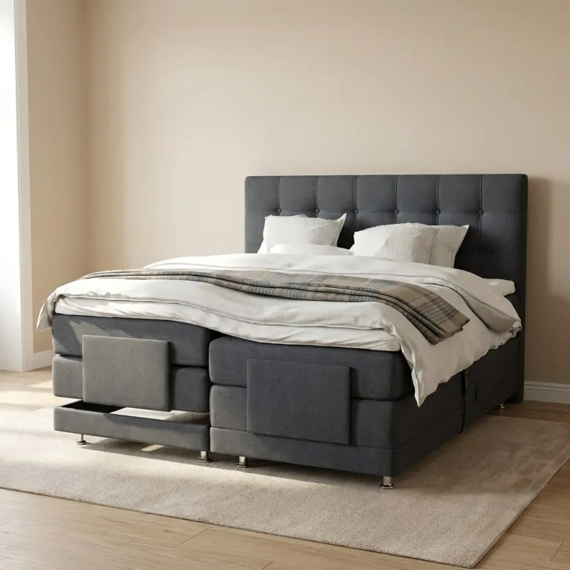 Zydante® - Elektrische Boxspring - Arizona - Antraciet