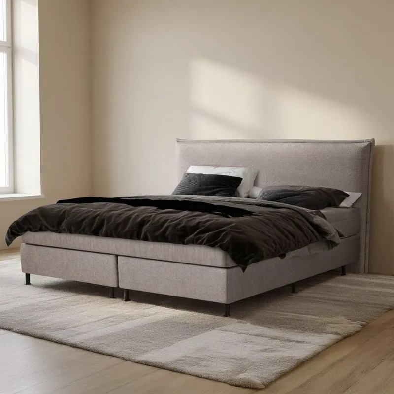 Zydante® - Boxspring - Detroit met geïntegreerde topper - Beige