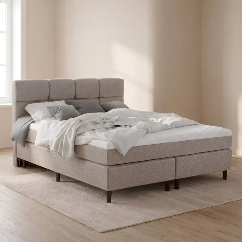 Zydante® - Boxspring - Valentina met geïntegreerde topper  - Beige