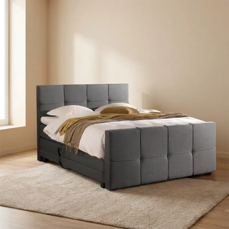 Zydante® - Elektrische Boxspring - Torino - Antraciet