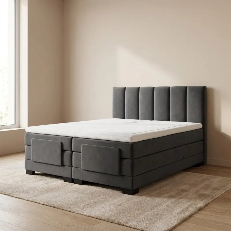 Zydante® - Elektrische Boxspring - Milano - Antraciet