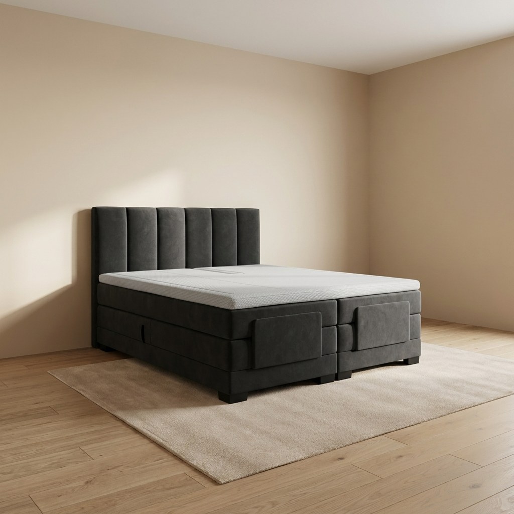 Zydante® - Elektrische Boxspring - Milano - Zwart