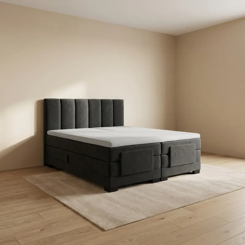 Zydante® - Elektrische Boxspring - Milano - Zwart