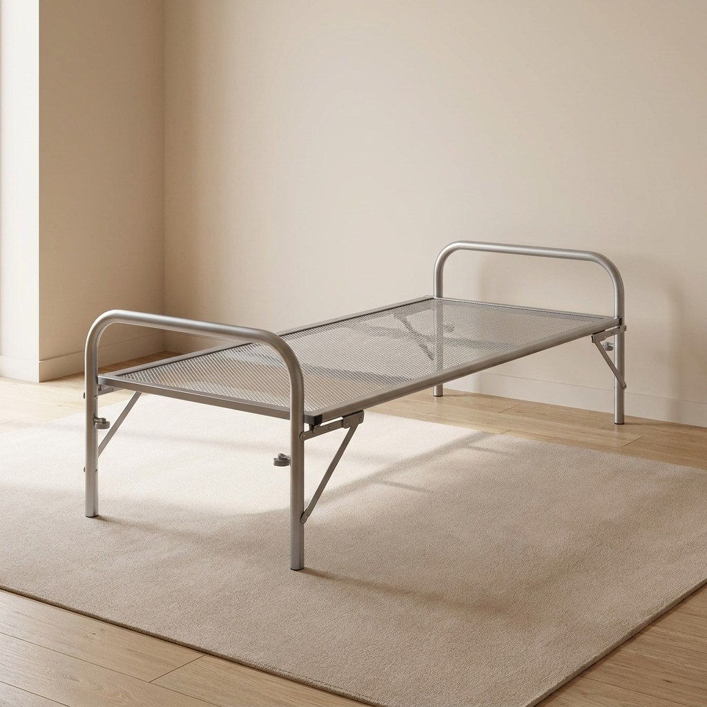 Eenpersoons Divan Bed met Spiraalbodem - 90x200 -Zilver