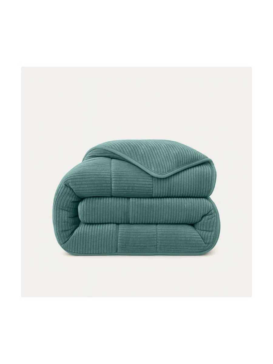 Quilt 140x200cm Teddy rib Sagebrush green
