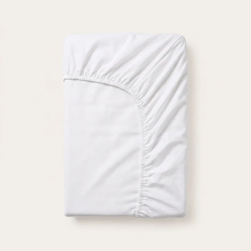 Dubbel Jersey Hoeslaken - Wit