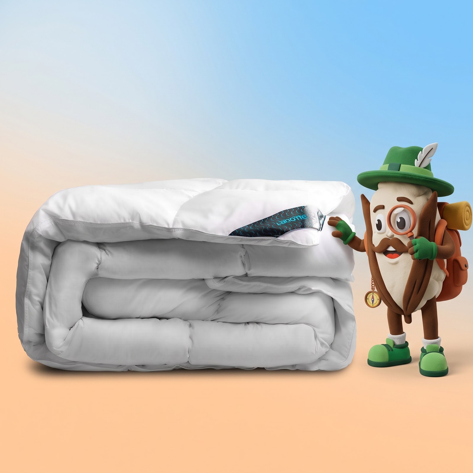 Lanotte® - Dekbed 40%/60% Witte Ganzen Veren-Kapok