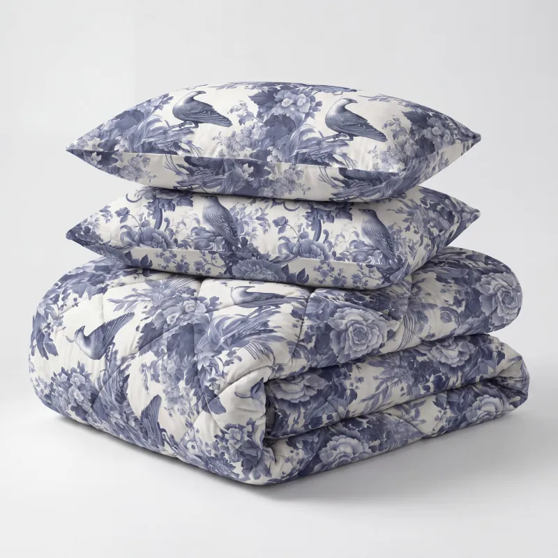 Nano Printed Dekbed - Reverie Blue
