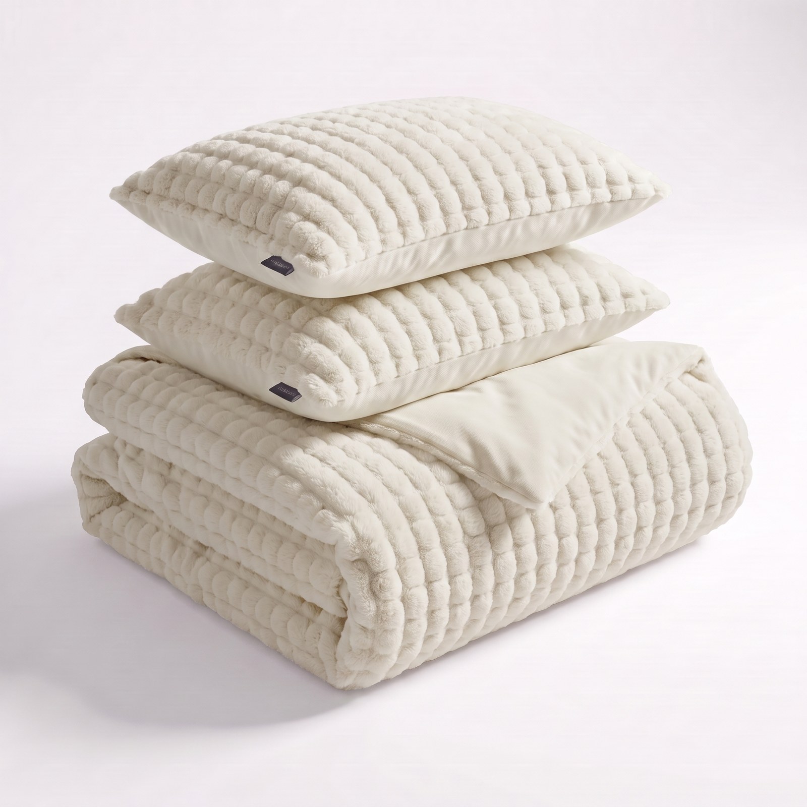 Teddy Dekbedovertrekset Rabbit Bubble - Off White