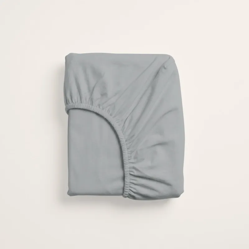 Jersey Hoeslaken Zilver Grijs