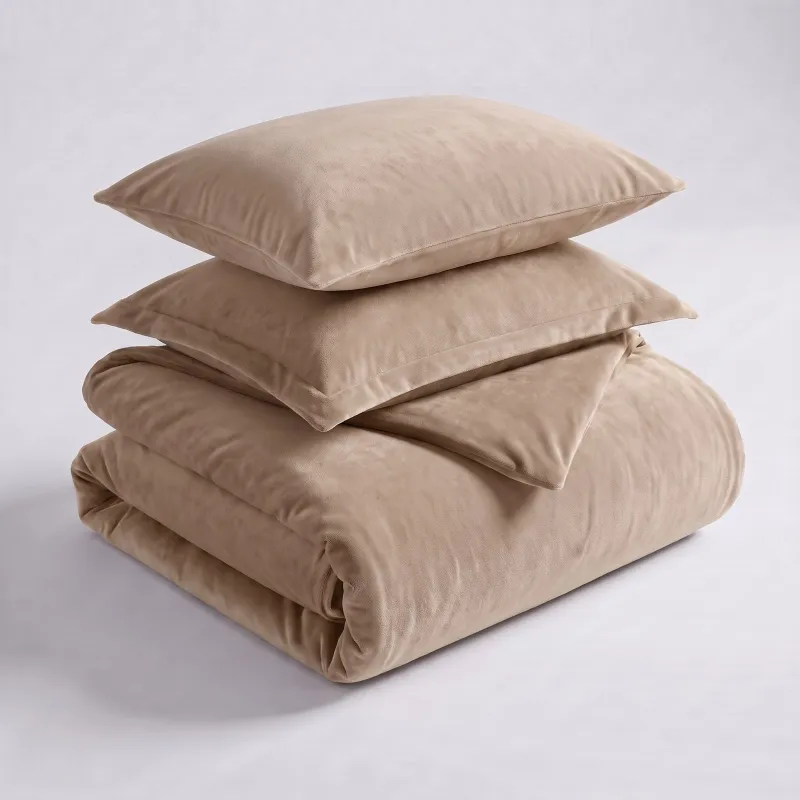 Dekbedovertrek Velvet Coral - Beige