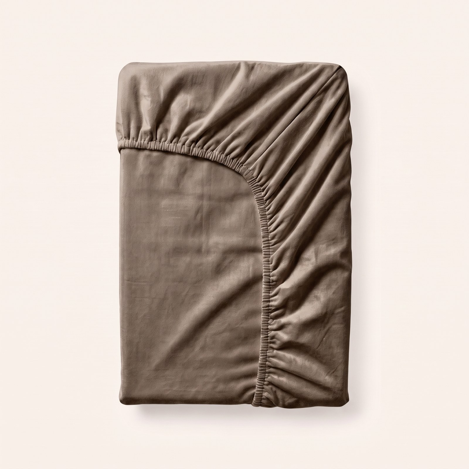 Velvet Hoeslaken - Taupe