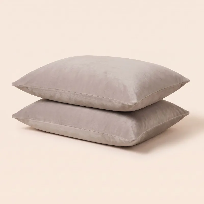 Kussenslopen Velvet Winter Edition 2-pack - Greige
