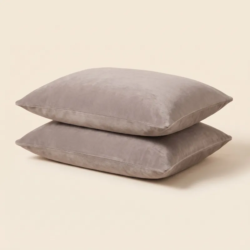 Kussenslopen Velvet Winter Edition 2-pack - Taupe Grey