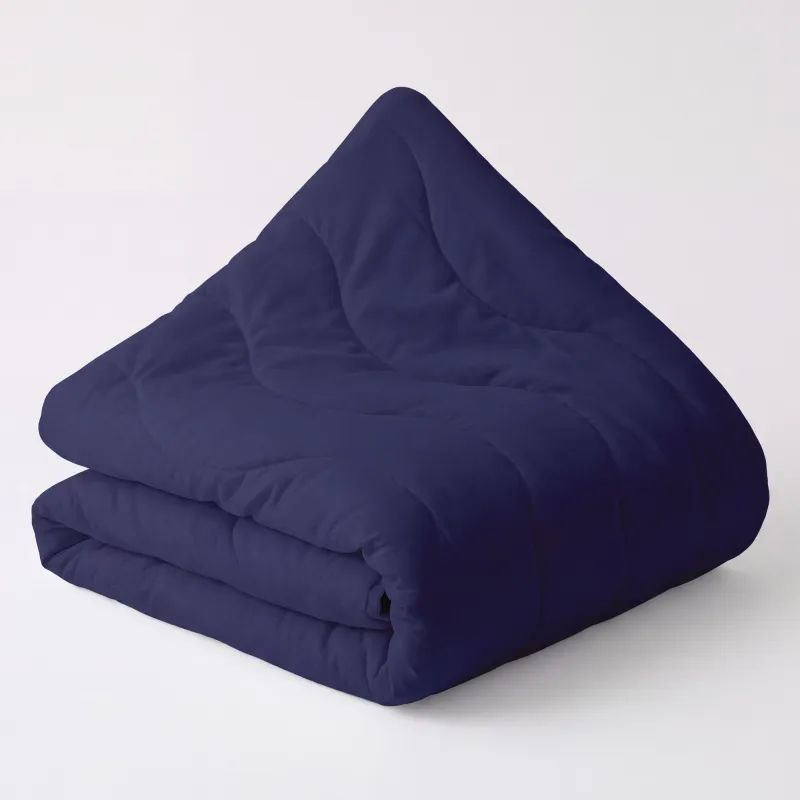 Wasbaar Dekbed Mono Wave Donkerblauw