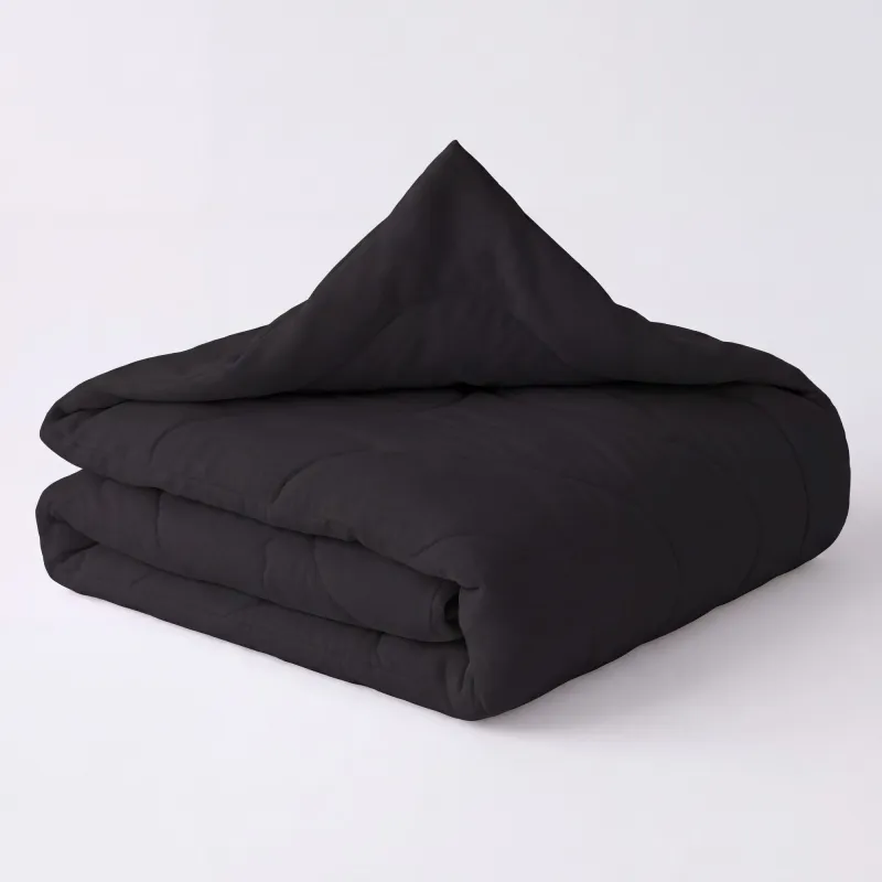 Wasbaar Dekbed Mono Wave Zwart