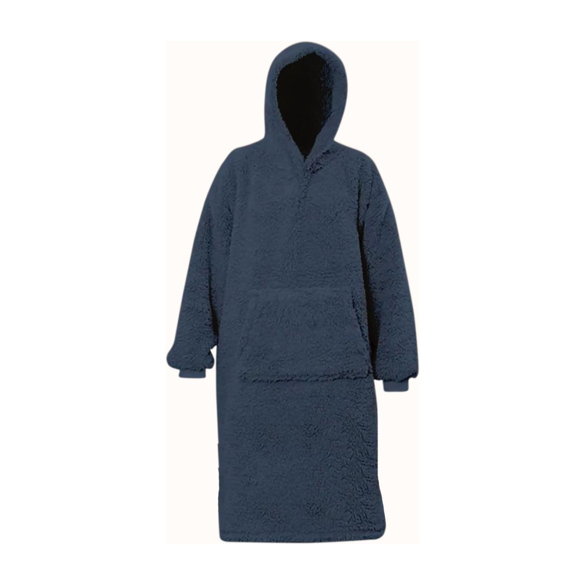 Zydante Home Hoodie Flanel Lang - Blauw