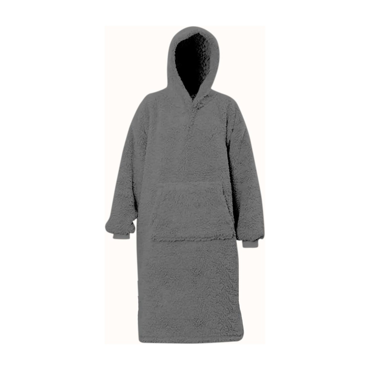 Zydante Home Hoodie Flanel Lang - Grijs