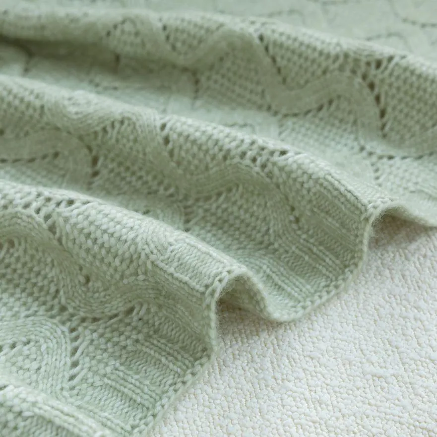 Close-up van een gebreide plaid