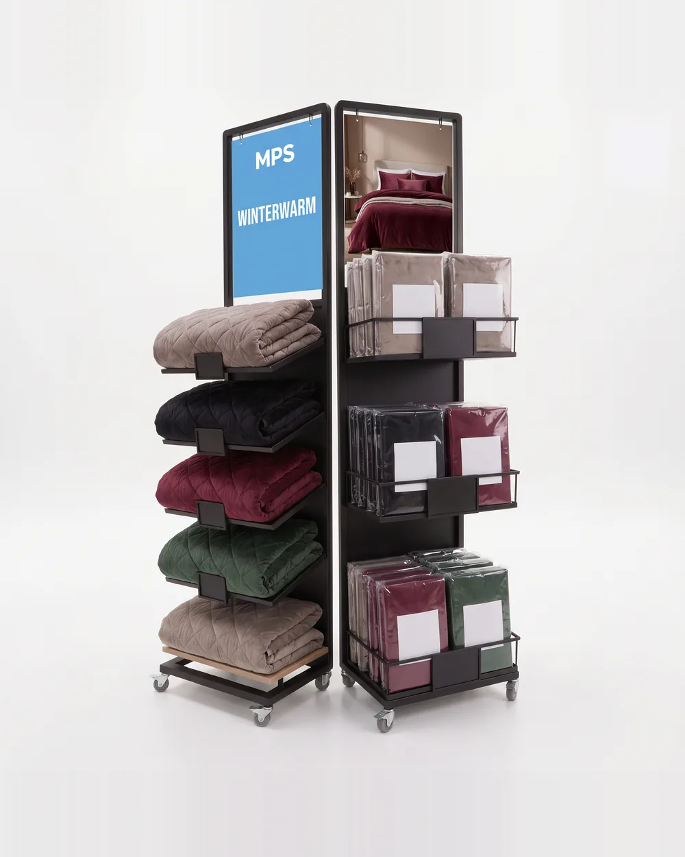 Displaymodule Winterwarm, compleet gevuld in MPS-huisstijl